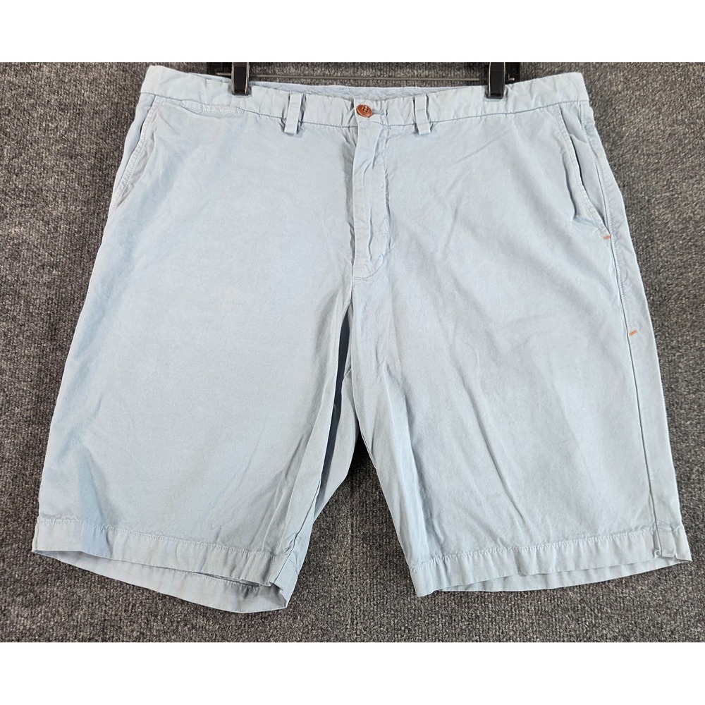 Tommy Bahama Mens 38 Steel Blue Chino Shorts Casual Golf Beach